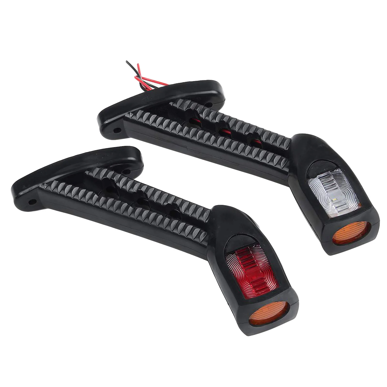 2pcs 12 24V LED Side Marker Light Trailer Light Kit for Auto Truck