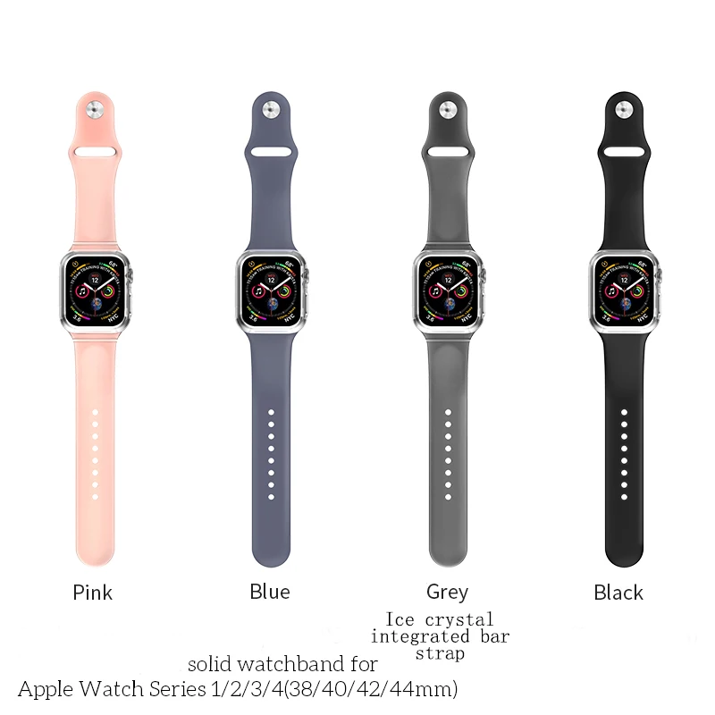 Браслет Samrt для часов Apple, ремешок на запястье 1, 2, 3, 4, Iwatch, 42 мм, 38 мм, моющийся силиконовый ремешок с аксессуарами из ТПУ