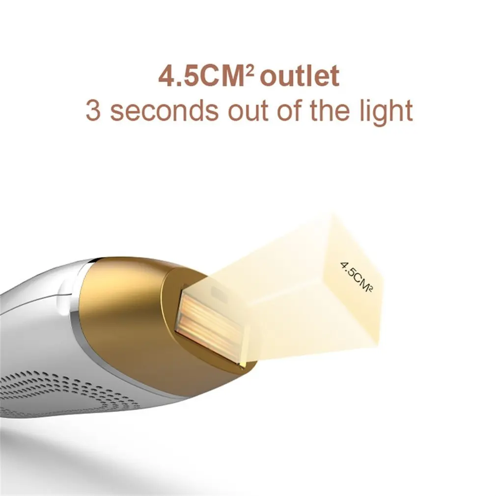 HD LCD Display Compact Size Women Hair Removal Device Electric 400000 Flash Pulsed Light Epilator for 5