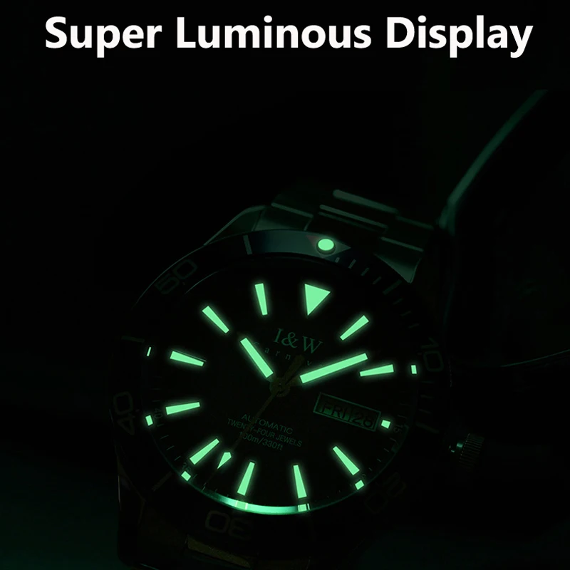 CARNIVAL Brand Men Automatic Mechanical Watch Waterproof 100M Luxury Sapphire Stainless Steel Watch NH36 Movement Reloj Hombre