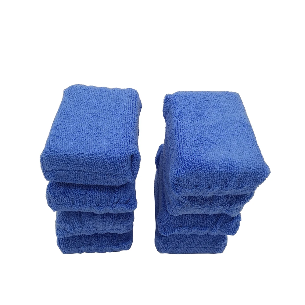 JUFVXEEB Microfiber Car Cleaning Applicators Washing Sponge Automobile Cloths Wax Polishing Pad Detailling | Автомобили и