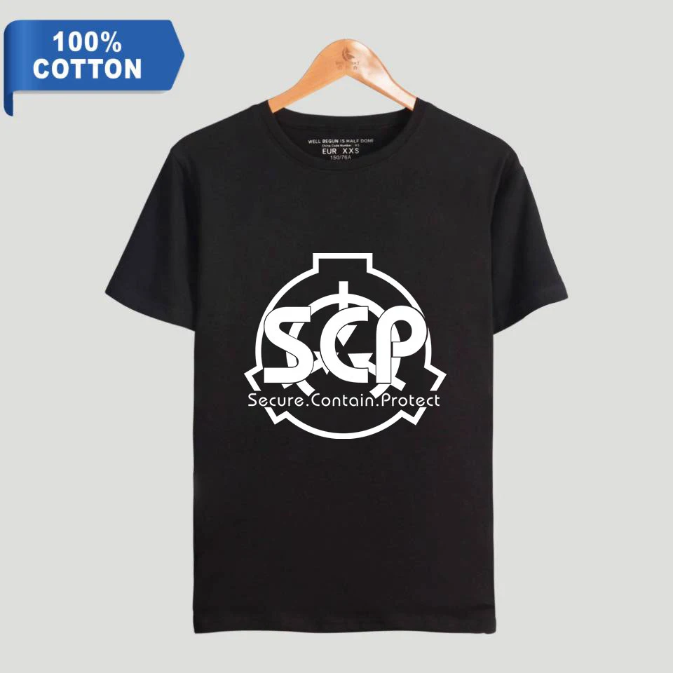 Scp Foundation 100% хлопковая Футболка женская и мужская одежда 2019 горячая Распродажа