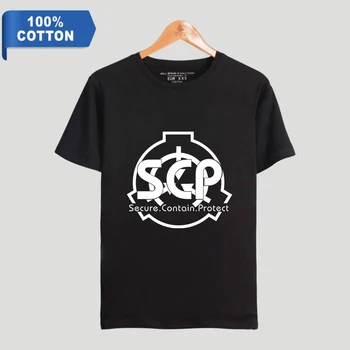 

Scp Foundation Print 100% Cotton tshirt Women and Men Clothes 2019 Hot Sale summer Short Sleeve Kpops T-Shirts top Plus Size 4xl