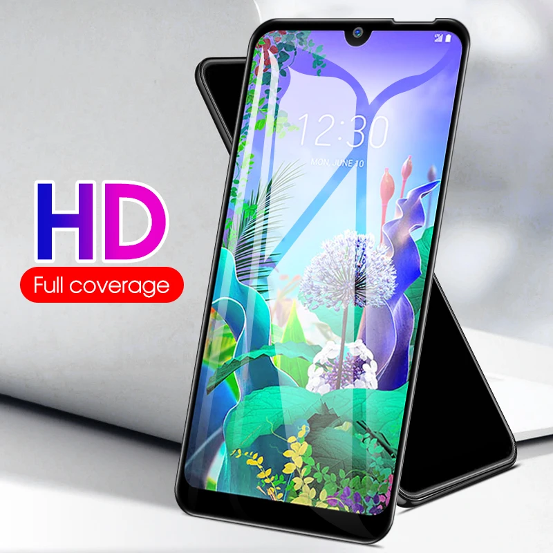 

Tempered Glass For LG Q60 HD Full Cover 2.5D 9H Screen Protector Glass Guard For LG Stylo 5 Toughened Protective Front Film