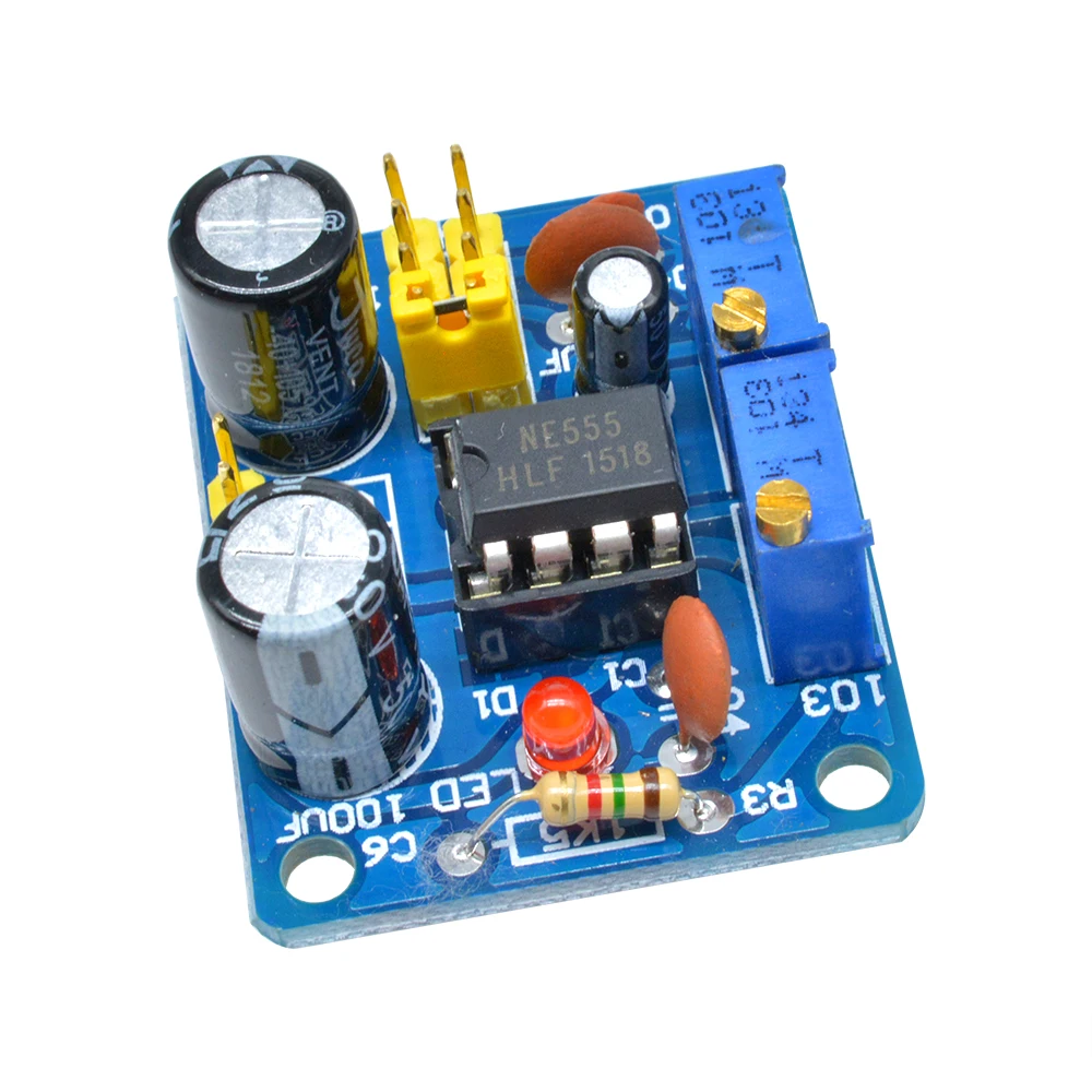 NE555 Pulse Frequency Duty Cycle Square Wave Rectangular Wave Signal Generator Adjustable 555 Board NE555P Module signal generator