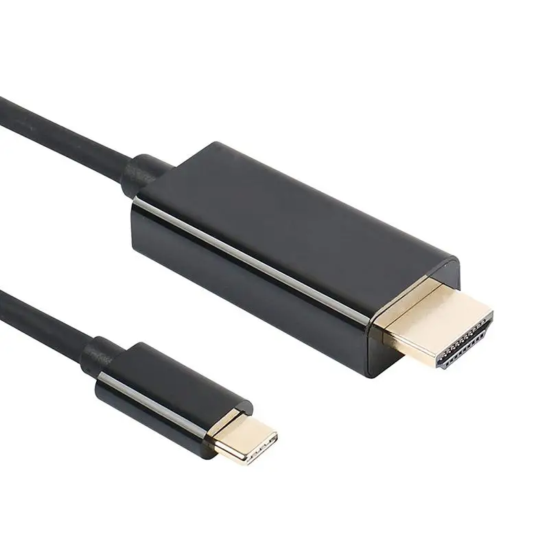 Usb type C(Thunderbolt 3) к HDMI 4K UHD 1,8 M кабель, USB 3,1(USB-C) к HDMI адаптер папа-папа Золотой-шнур с покрытием