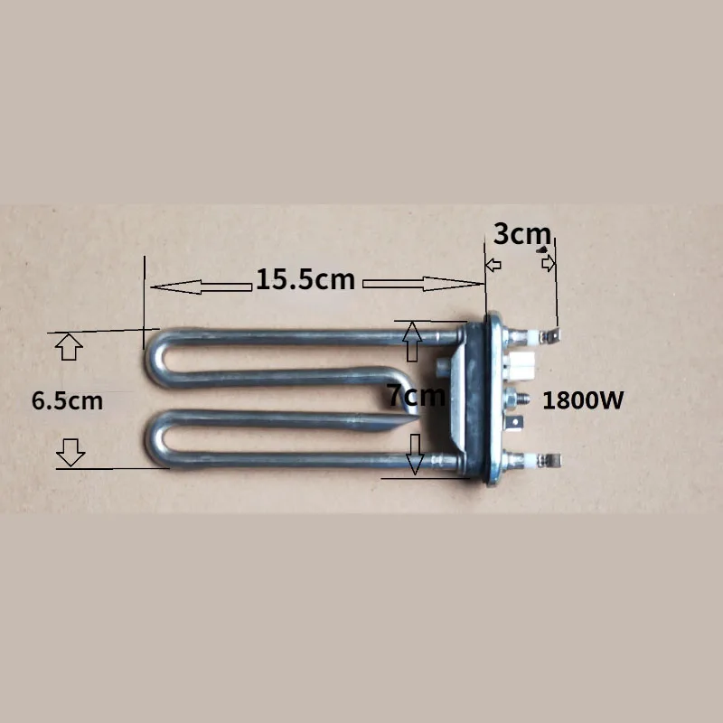 1700/1800w 세탁기 wsher 히터 용 가열 요소 세척 저항 센서가있는 스테인레스 스틸