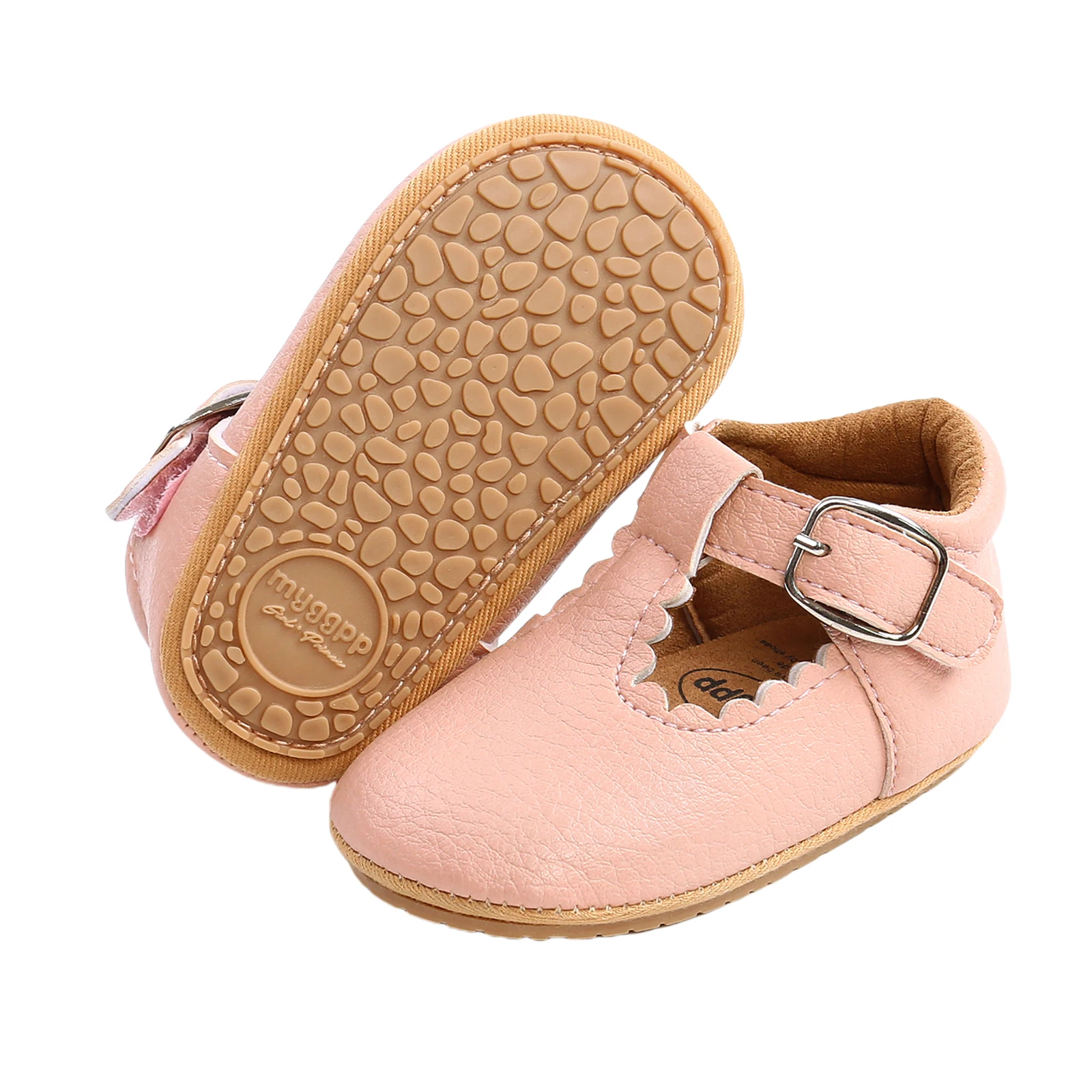 Spring Infants Baby Girl Leather Shoes Anti-Slip Ruffle Hem Gift Sneaker Shoes baby shoes