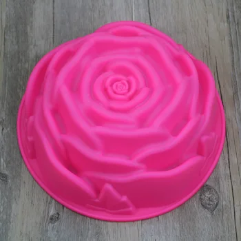 

Mousse Cake Chocolate Mold Large Rose Shape Birthday Decoration Jelly Pudding and Chocolate Toast Bread Mold Baking Tool