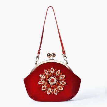 

New female bag flower dinner bag net red explosion models super fire handbag handbag female fashion handbag
