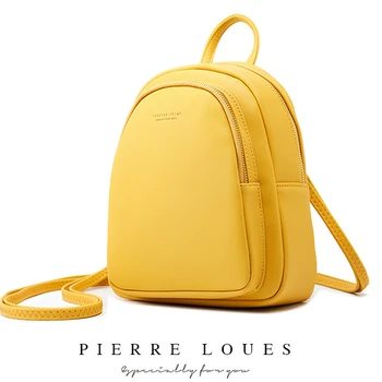 

Leather Mini Backpack MultiFunction Small Backpack Purse Designer Famous Brand Women Bags Simple Shoulder Bag Mochila