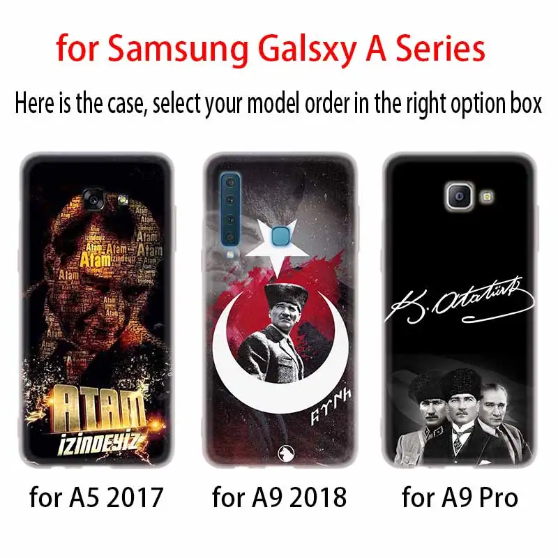 Турция Mustafa Kemal Ataturk чехол силиконовый для Samsung A50 A70 A80 A30 A40 A90 A6 A8 A9 A7 A5 A3 Plus 2018 2017 2016