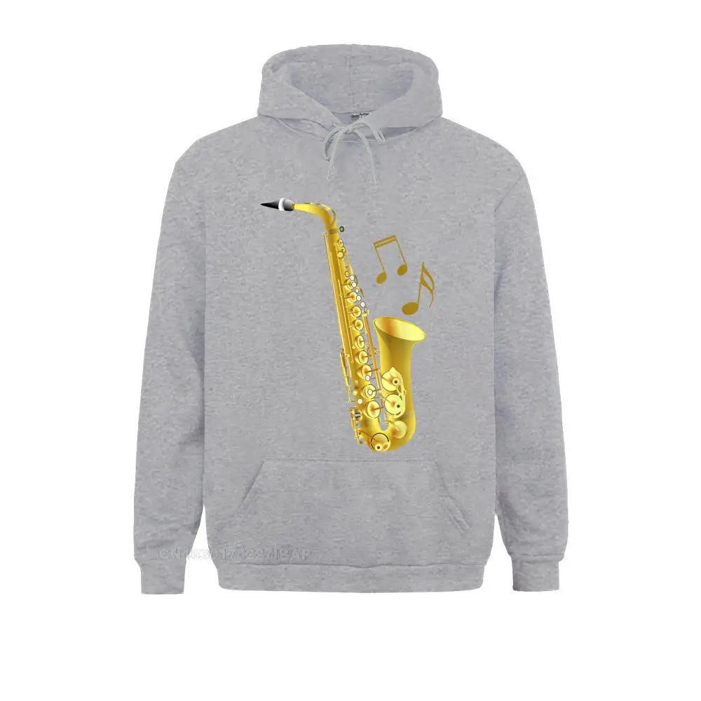 thumbnail image 1 of Sudadera con capucha de manga larga gótica para hombre, regalo de saxofón, notas musicales, verano y otoño, 1 of 5