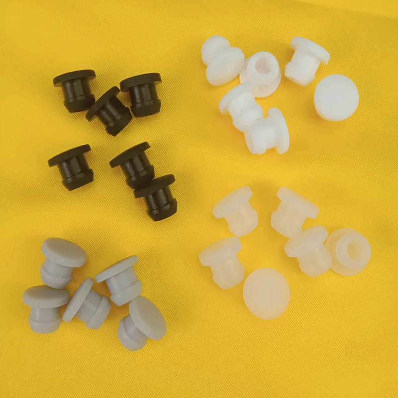 Silicone Rubber Snap-on Hole Plug Blanking End Caps Seal Stopper 10pcs 2.5mm to 50.6mm silicone rubber plugs rubber end cap
