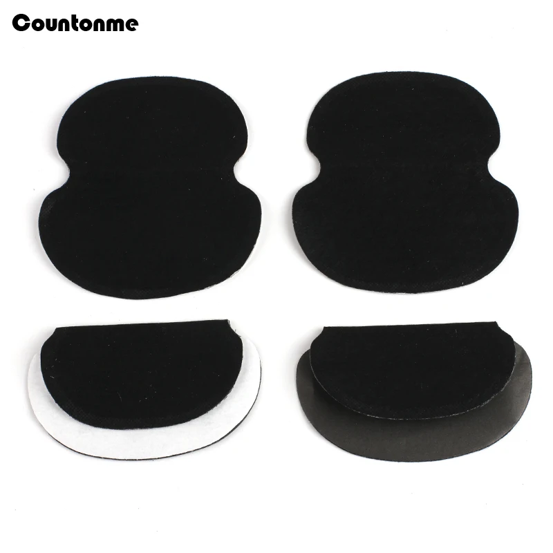 Almohadillas para el sudor de las axilas negras, 200 Uds./100 pares, adhesivo absorbente del sudor, desodorante, almohadillas para forrar las axilas