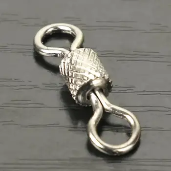 SUPER DEAL ❤️ 50pcs Bearing Swivel Fishing Connector 1#/3#/8# Barrel Rolling Solid Rings For Fishhook Lure Link Fishing Accessories - discount item 32% OFF Sports & Entertainment