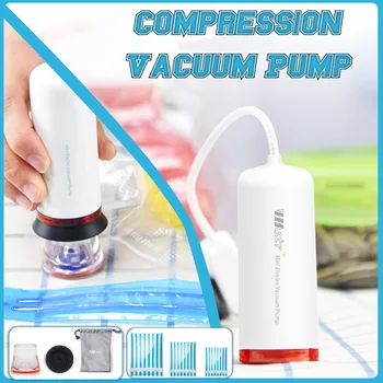 

Air Automatic Vacuum Machine Inflator Compressor Pump for Clothes Food Compression Bag Space Saver Vacuum Storage Bag Packer
