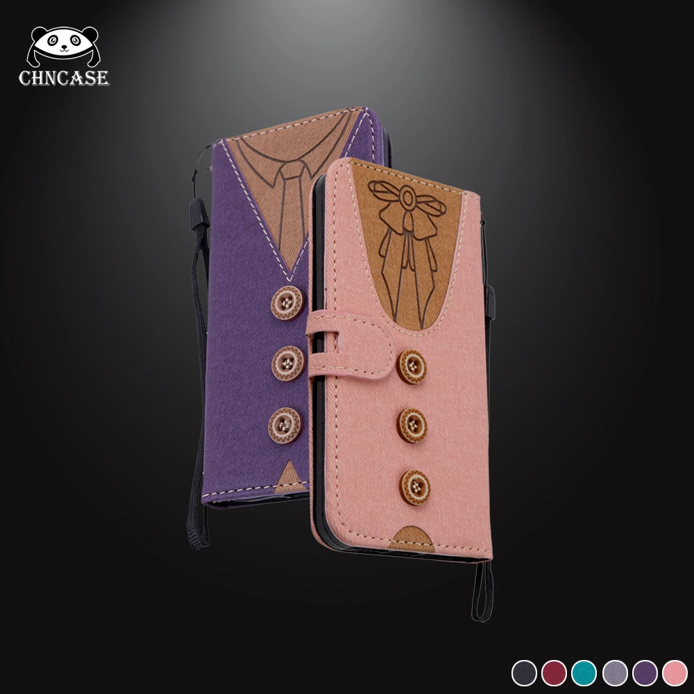 

CHNCASE Lovely Magnetic Cloth Flip Phone Case For iPhone X XSMAX XR 5 5s SE 6 6s 7 8 Plus 11 Pro Case Clothes Wallet Cover Cases