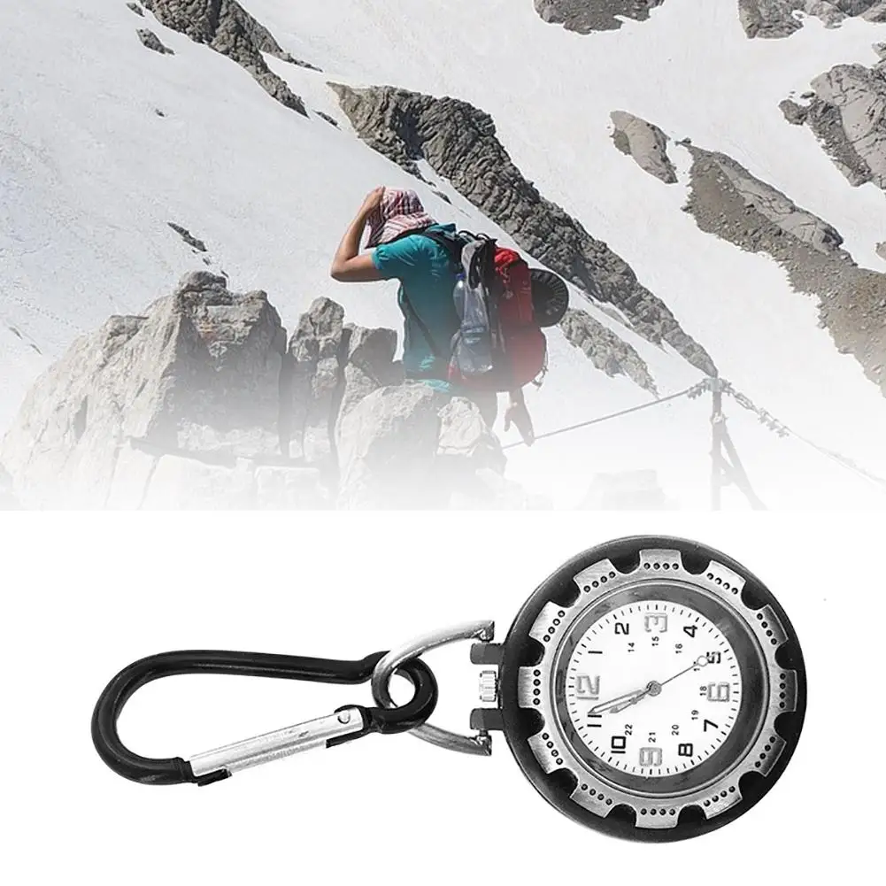 Outdoor Luminous Glow in Dark Quartz Belt Watch Clasp Backpack Clip on Carabiner Sports Accessories | Спорт и развлечения