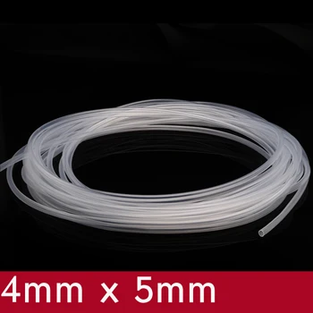 

Transparent Flexible Silicone Tube ID 4mm x 5mm OD Food Grade Non-toxic Drink Water Rubber Hose Milk Beer Soft Pipe Connect