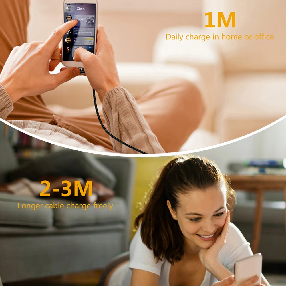 MANTIS 2 м Магнитный кабель Micro usb type C зарядный кабель для samsung iPhone 7 6 Android мобильный телефон провод для быстрого заряда шнур