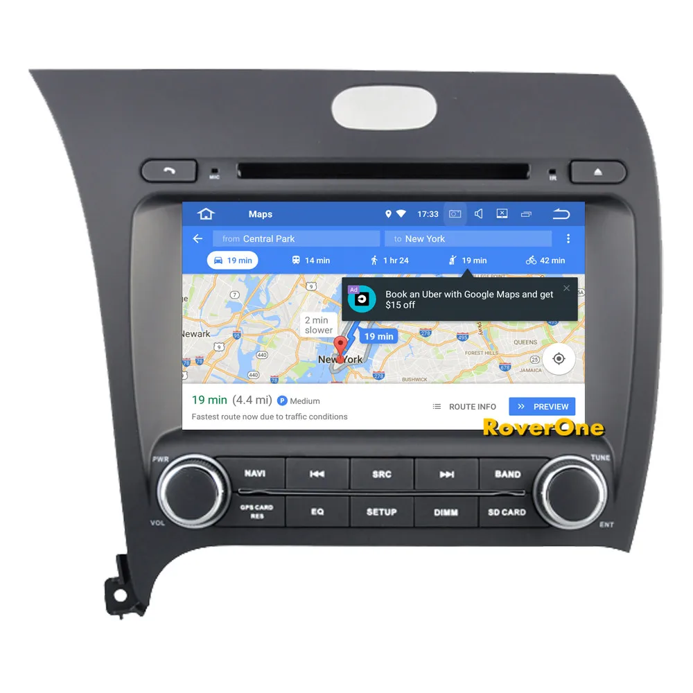 Perfect RoverOne Car Multimedia Player For Kia Cerato K3 Forte 2013+ Android 9.0 Autoradio GPS Navigation Bluetooth Radio Stereo DVD 10