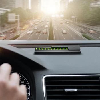 

Temporary Car Parking Card Phone Number Card Plate Telephone Number Car Park Stop In Car-styling Automobile Accessories