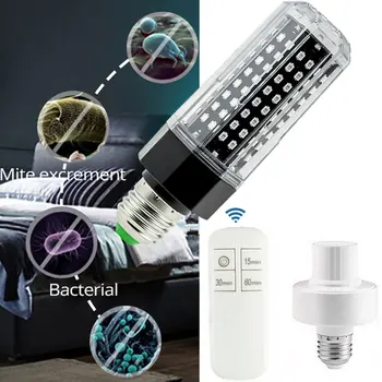 

E27 60W UV Germicidal Lamp Led UVC Light Bulb SMD 3535 99% Antibacterial Rate Purifies The Air And Killing Bacteria 110V 220V