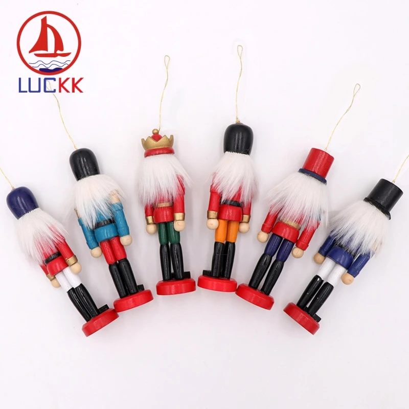 LUCKK 12 см Рождественский гайковёр солдат миниатюрные винтажные фигурки