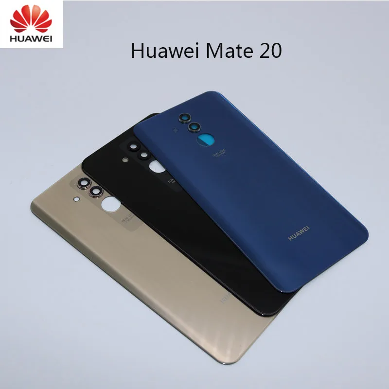 

Original Huawei Mate 20 Lite Battery Cover Back Glass Panel Rear Door Housing Case Battery Cover Mate20 With Camera lens