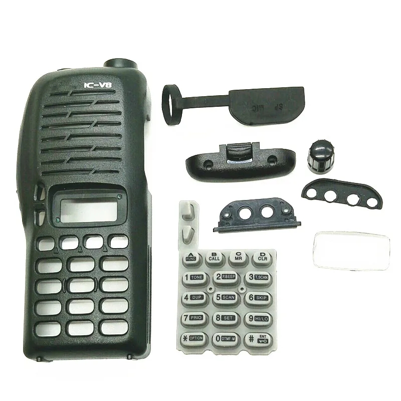 1 шт. много двухстороннее радио Корпус чехол с клавиатурой для icom ic-V8 Walkie Talkie крышка аксессуары бесплатная доставка
