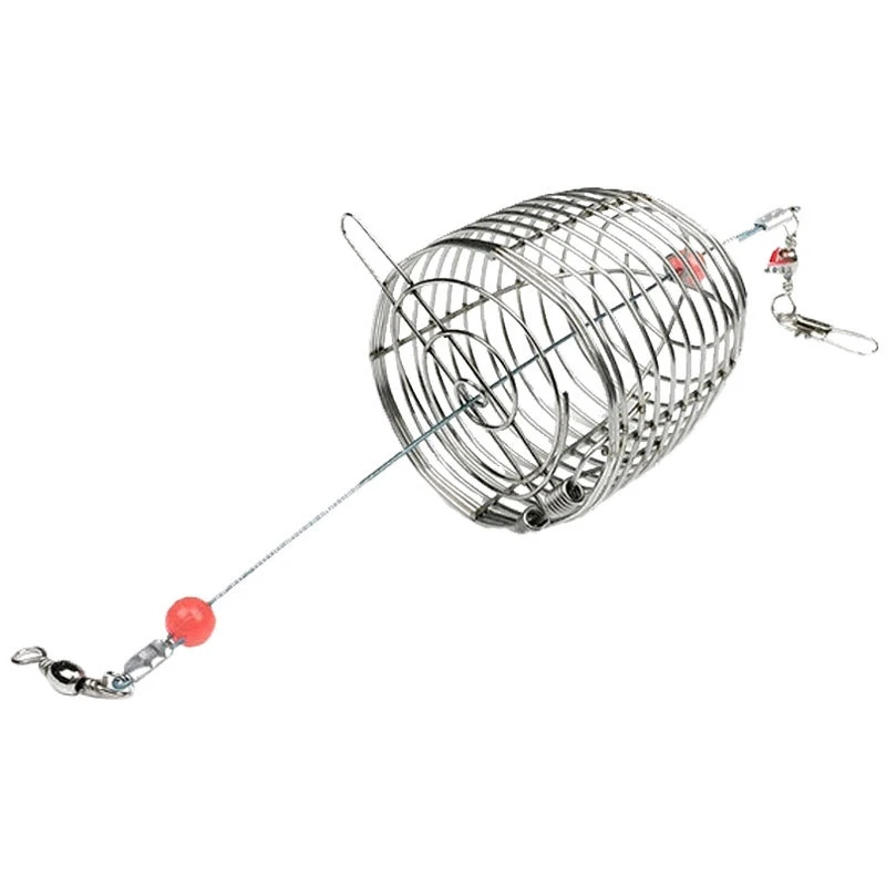 2Pcs Wire Fishing Lure Conical Cage Fish Bait Lure Cage Small Fish Bait Cage Fishing Trap Basket Feeder Holder Fishing Tackle