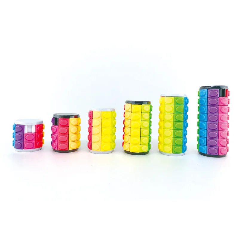 

Kids Strange Shape Magic Cube High Quality Speed Smooth Cylinder Cubo Magico Infant Early Learning Toy For Children Adult Gift