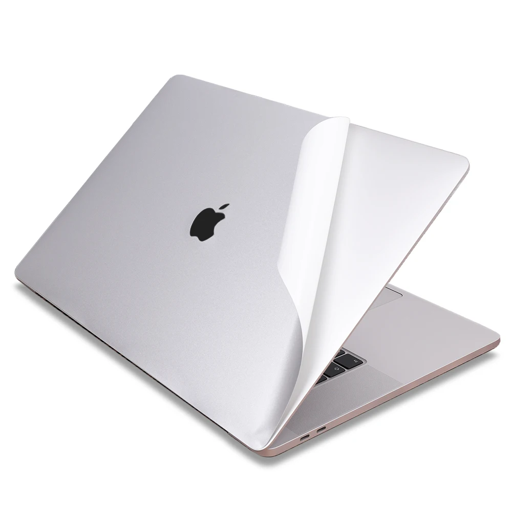 Silver Наклейка для ноутбука Macbacook Pro 13 15 16 дюймов Сенсорная панель A2141 A2159 A1990 ультра тонкая верхняя и нижняя мягкая виниловая наклейка - Цвет: Silver