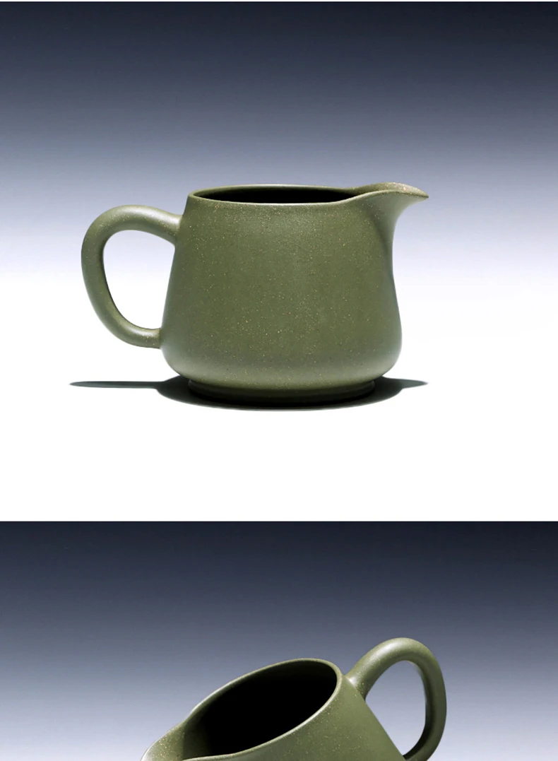 Tea Mug 270ml Green Mud Tea Cup Cha Hai Purple Clay Fair Cups Tea Ceremony Accessories Drinkware Container Coffee Mugs Decor