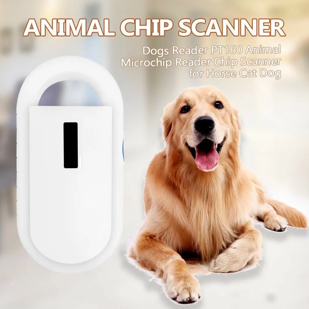 Mejor Compra Lector de Microchip para perros, escáner de chips para caballo, gato, perro, pantalla OLED, escáner de Microchip manual r0QK39EO6Dn