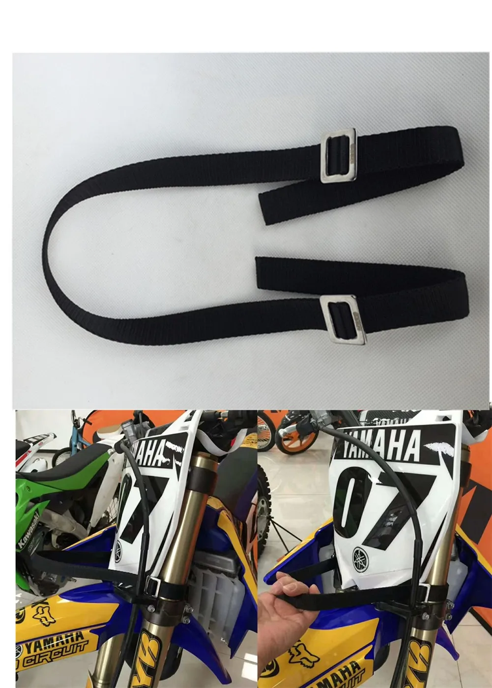 Ремень спасательный универсальный для мотоцикла черный Регулируемый HONDA KTM KAWASAKI