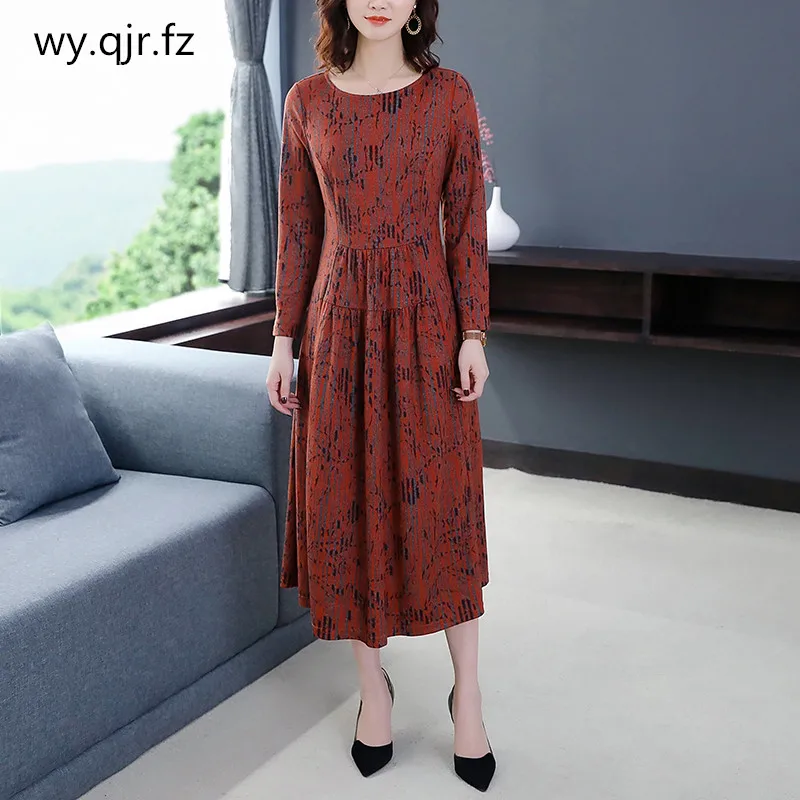 ASYH-8229# вечерние платья, длинное темно-красное платье с круглым вырезом и рукавом для выпускного вечера, свадебное платье,, платье для выпускного бала