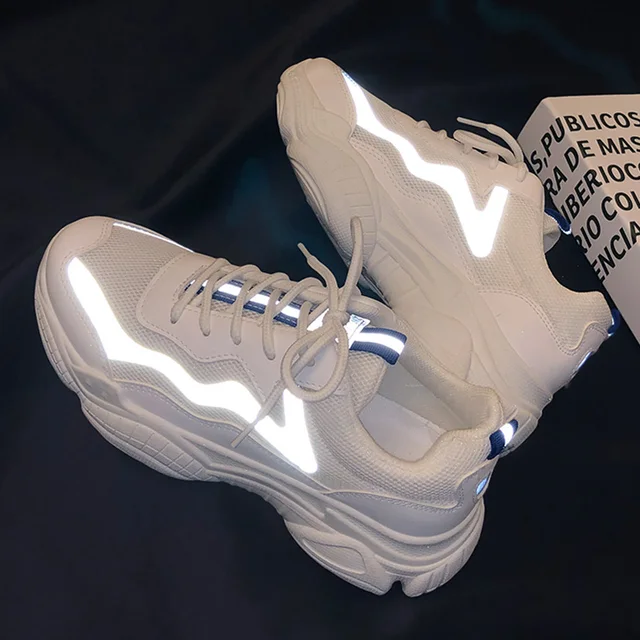 US $8.84 Chunky Sneakers Women Vulcanized Shoes Woman Platform Sneakers Tenis Feminino Women Shoes Ladies Tr