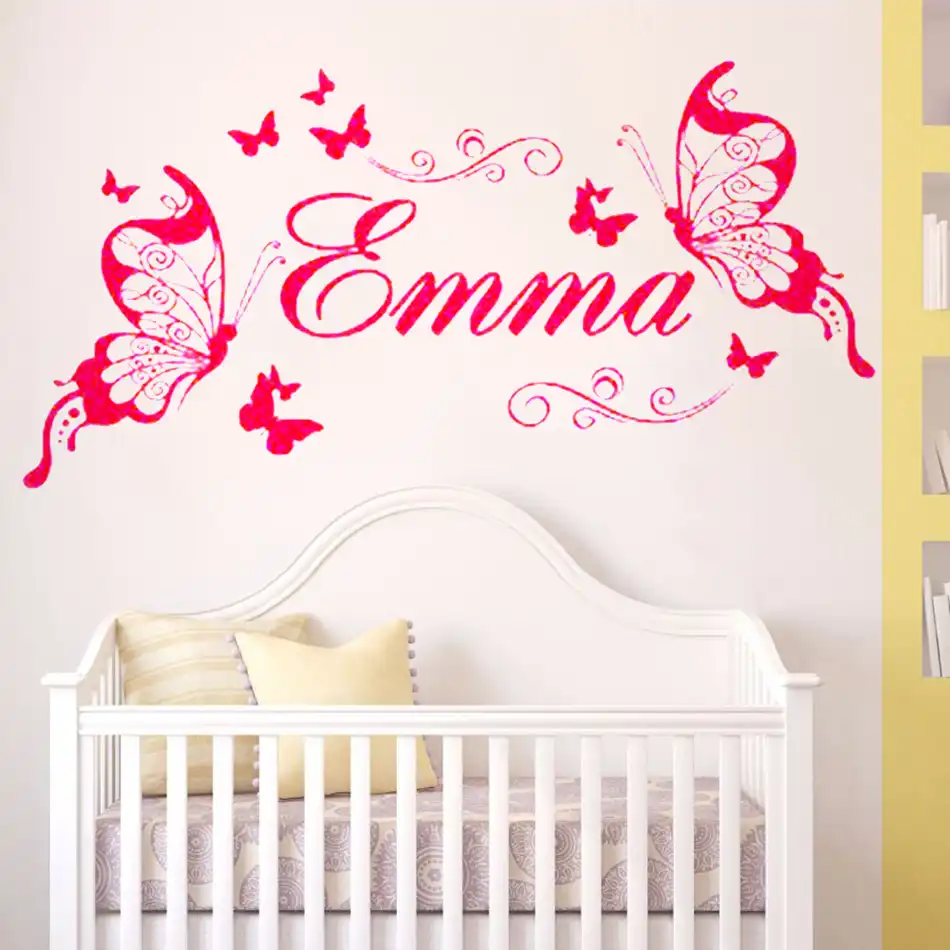 Calcomania De Pared Yoyoyu Emma Decoracion De Habitacion De Nina