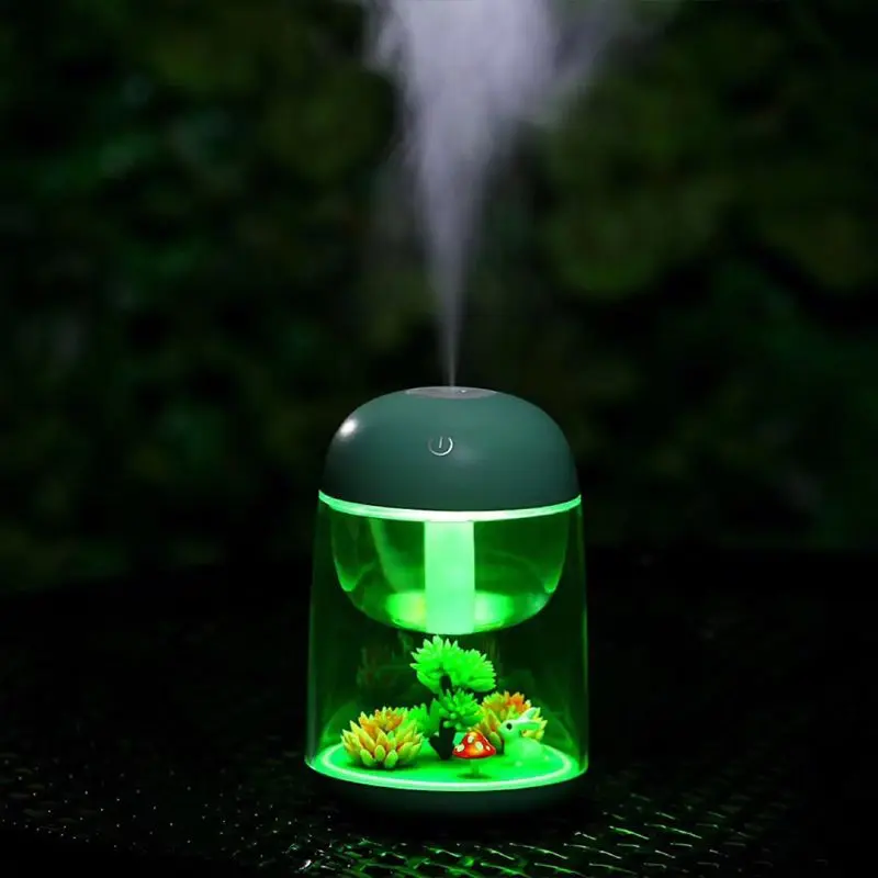 Micro Landscape Air Humidifier Mist Spray Purifier Essential Oil Aroma Diffuser with LED Lights for Baby Home Office