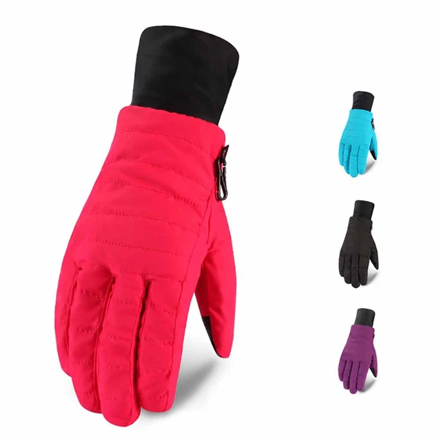 US $3.62 Winter Outdoor Sports Ski Gloves Girls Boys Adult Waterproof Warm Gloves Snow Windproof Skiing Cycl