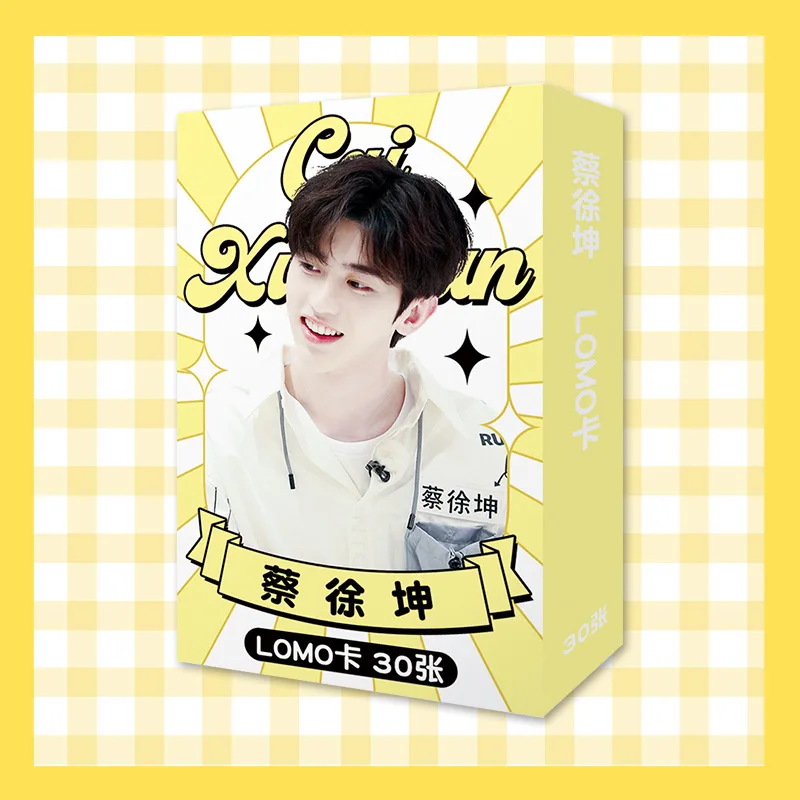 30 Sheets/Set Xiao Zhan, Wang Yibo, Cai Xukun, Jackson Yee, TNT Star LOMO Card Mini Postcard DIY Message Card Gift