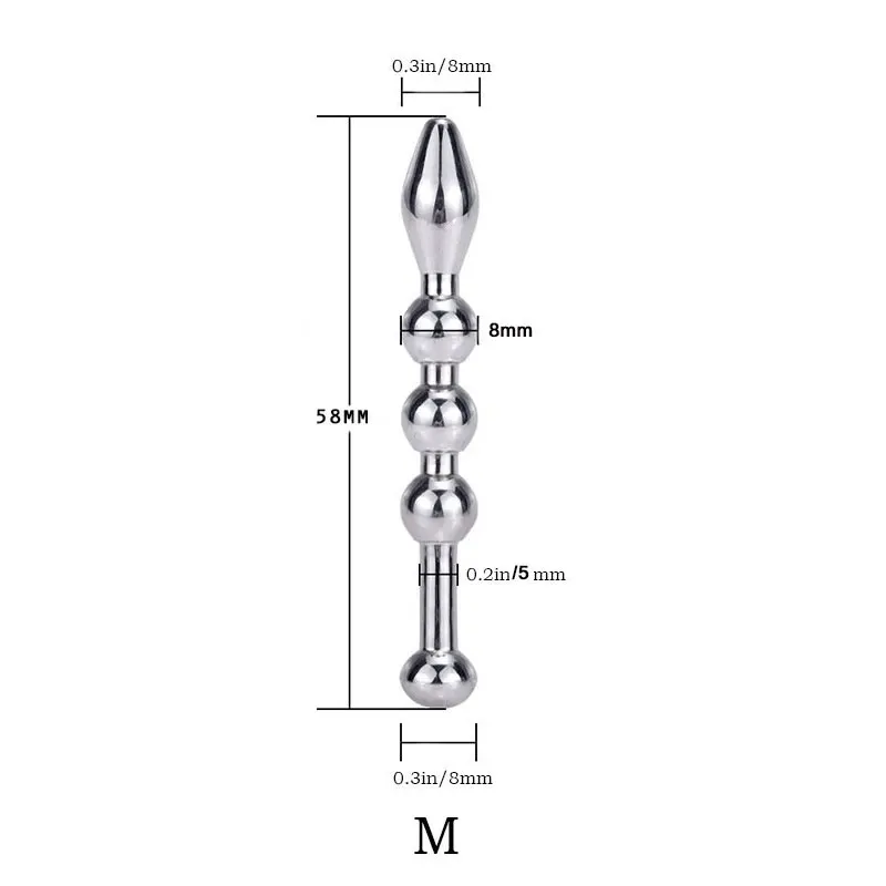 WAKEWAY Penis Plug Stainless Steel Urethral Dilator Toy Urethral Plug Male Dilator Catheter urethral dilator,silicone urethral dilator