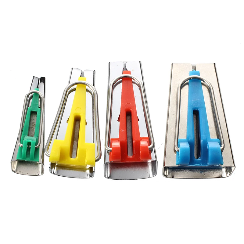 

Promotion! Set of 4 Fabric Bias Tape Maker Binding Tool Sewing Quilting