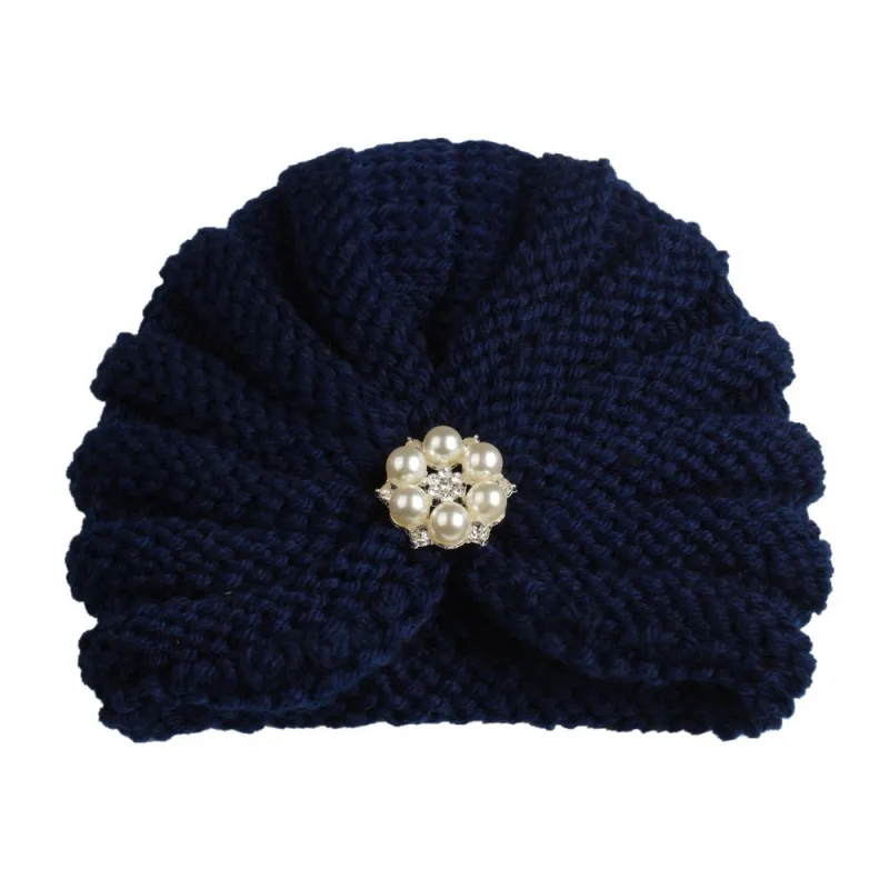 Детские шапки Beanies Boby Girl Turban cap Beanie головной убор Детские купольные шапки для девочек Индия вязаная шапка sx1 - Цвет: DL