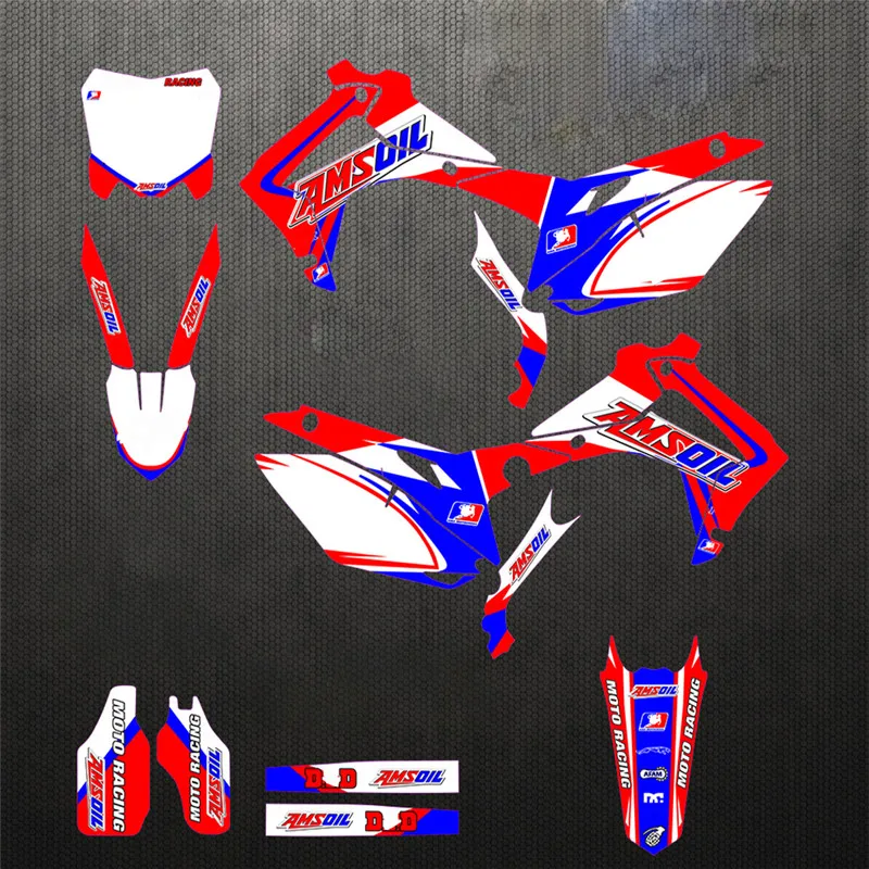 

CRF250R 2014 - 2017 CRF Full Team Fairing Graphics Stickers Decal Customized For Honda CRF450R 2013 - 2016 Personlized Deco kit