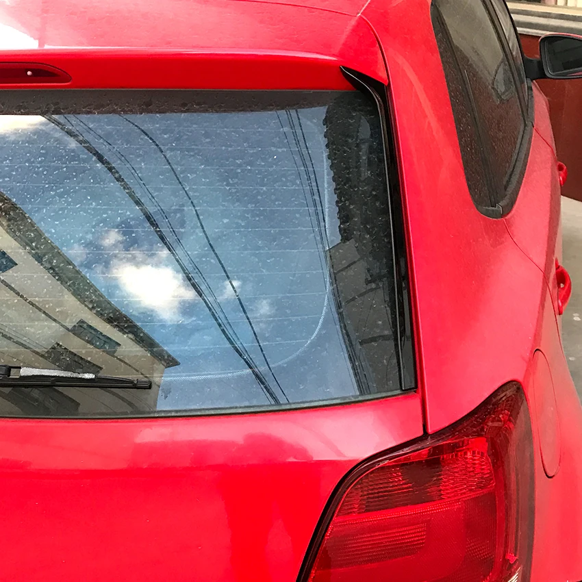 Автомобильный задний боковой крыло спойлер ABS Накладка для Volkswagen Polo MK5 2011- наклейки аксессуары для автомобиля Стайлинг