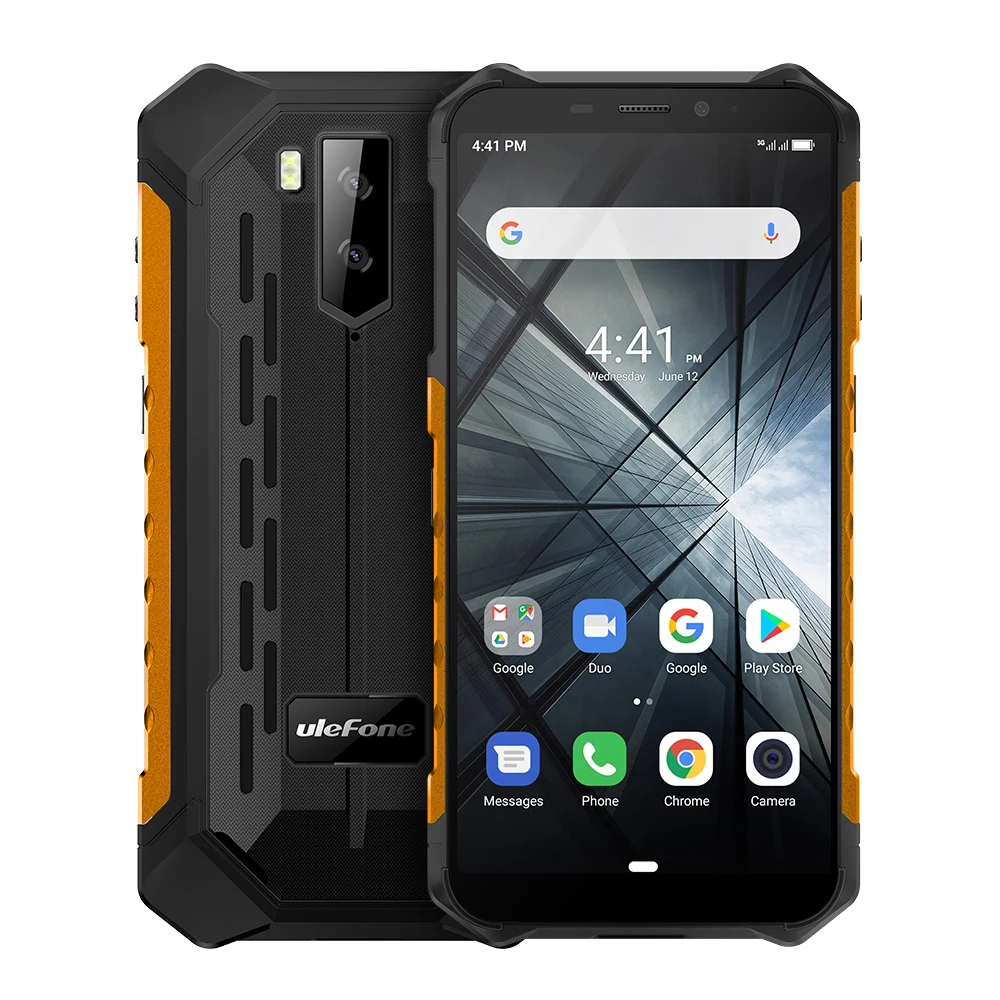 Ulefone Armor X3 прочный смартфон IP68/IP69K Android 9,0 5," 18:9 2GB 32GB 5000mAh разблокировка лица прочный мобильный телефон - Цвет: Оранжевый
