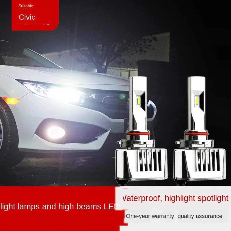 

Applicable to 16-21 10 Th Type Generation Civic Headlight Modification High Beam Low Beam Highlight Automobile LED Bulb Modifica